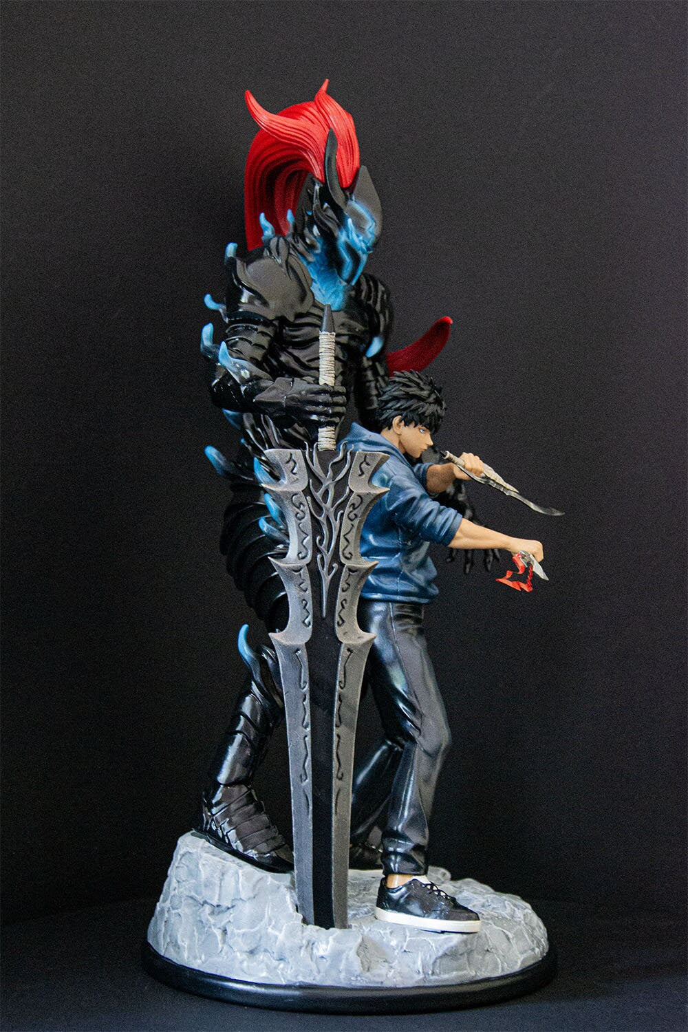Sung Jinwoo Anime - Hand Painted - Resin Print