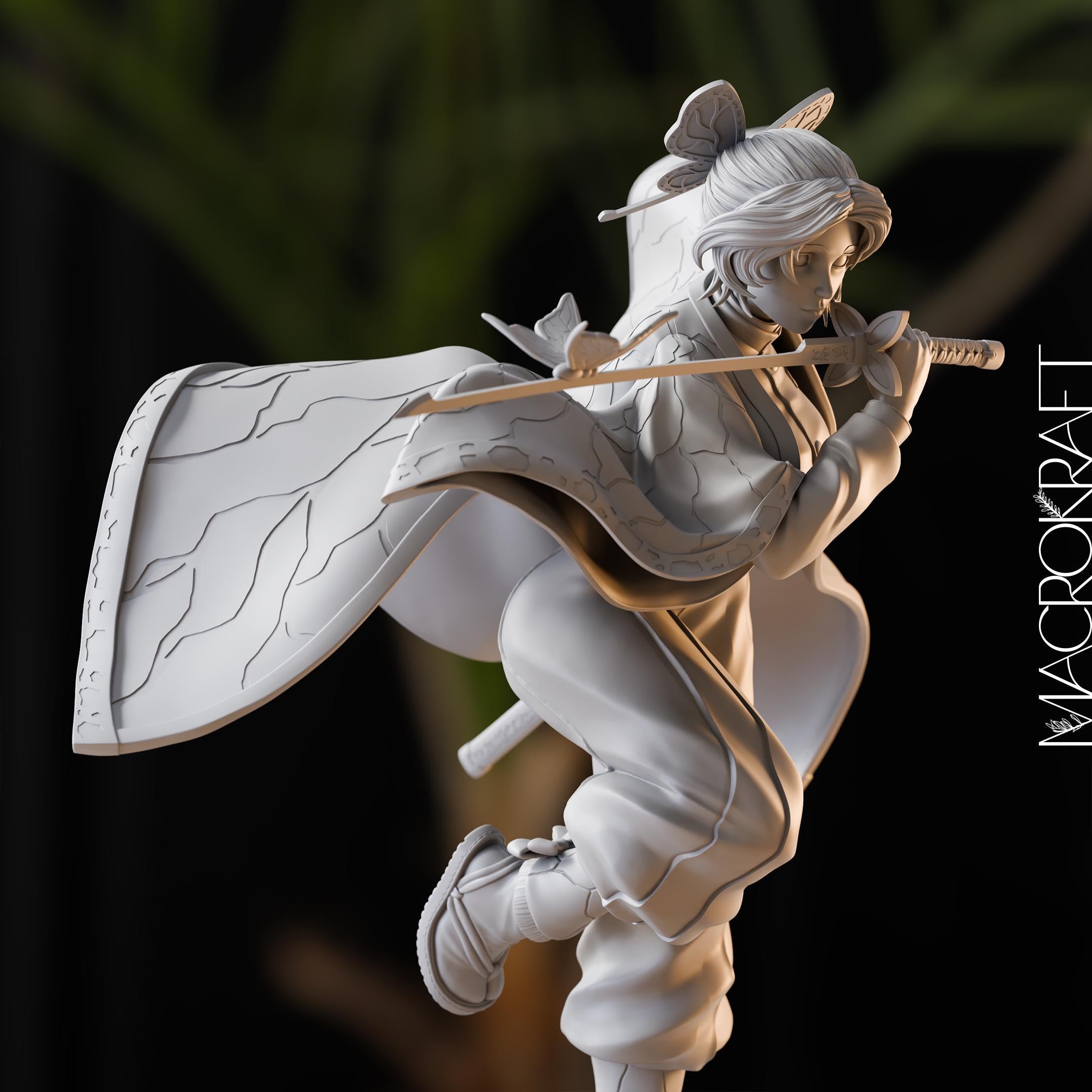 SHINOBU KOCHO | DS Collectible Figure | Highly Detailed Resin Statue & Figurine for Painting and Display | Handcrafted Art Model