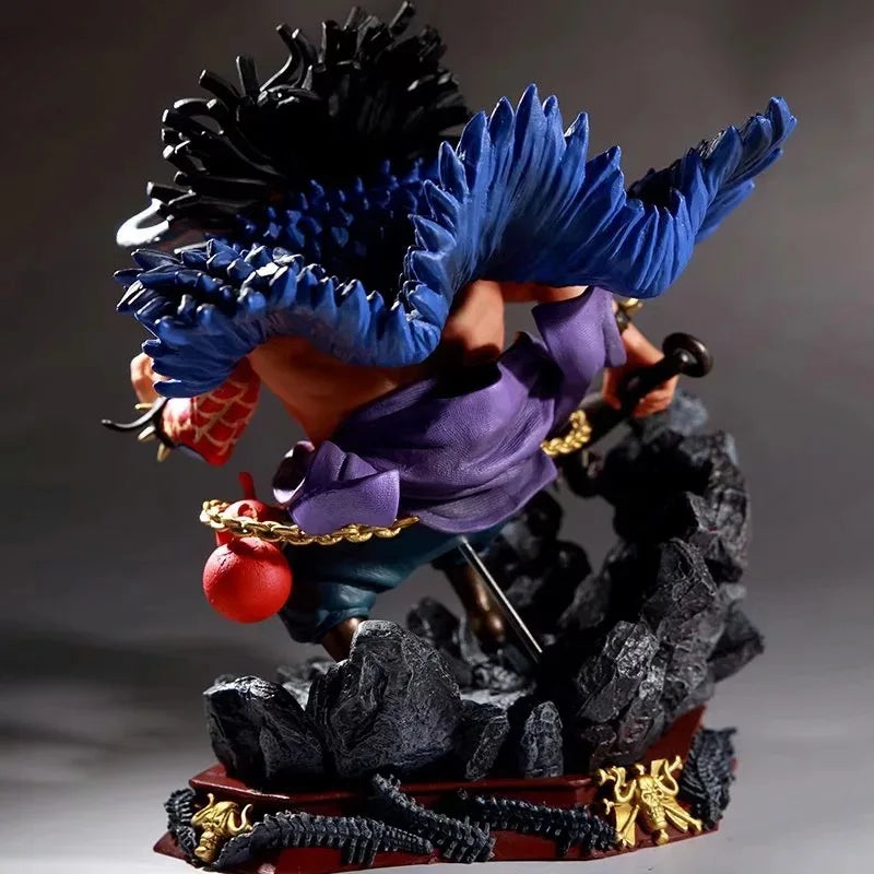 Genuine Anime One Piece Big Size Kaido Four Emperors 24cm Pvc Action Figure Model Doll Toys In Stock