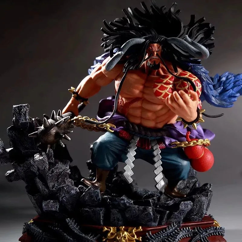 Genuine Anime One Piece Big Size Kaido Four Emperors 24cm Pvc Action Figure Model Doll Toys In Stock