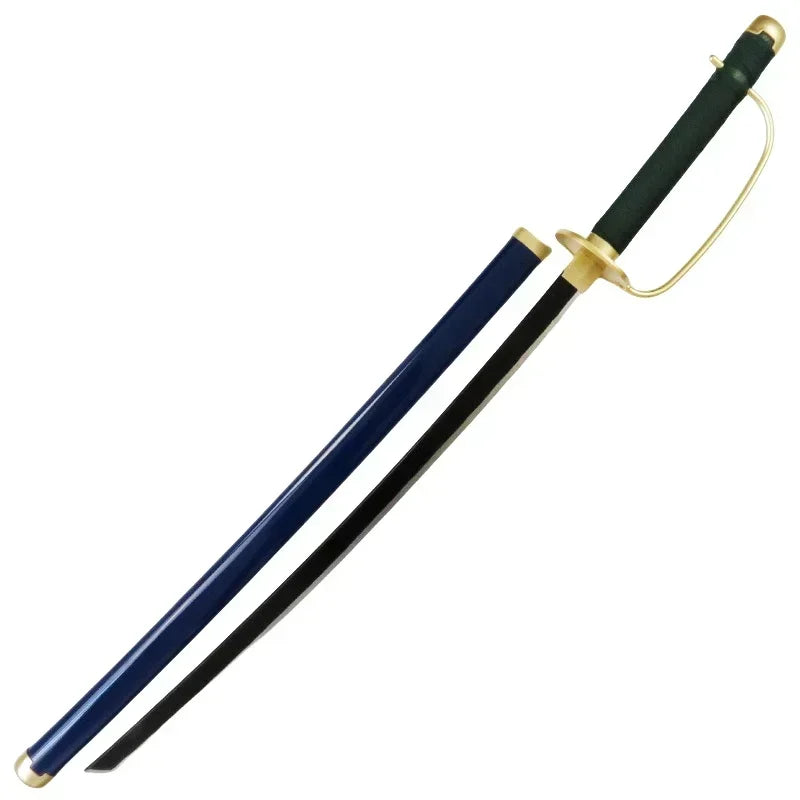Wooden One Piece Katana Swords Real Size Japanese Anime Katana Sword Simulation Roronoa Zoro Cosplay Props Home Decorations