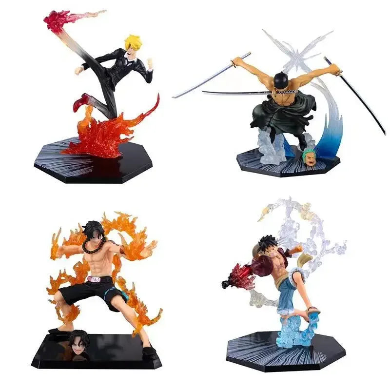 18CM One Piece Luffy Figure Roronoa Zoro Three-Blade Sa-Maximum Manga Anime Statue PVC Action Collection Model Toys For Children