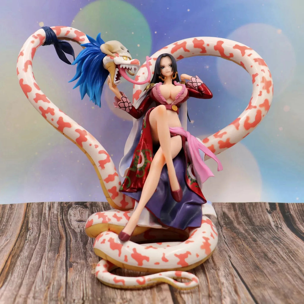 Anime Peripherals Figure Snake Form Boa Hancock Sitting Pose Model Ornament Anime Action Figure Collectible Toy Gift