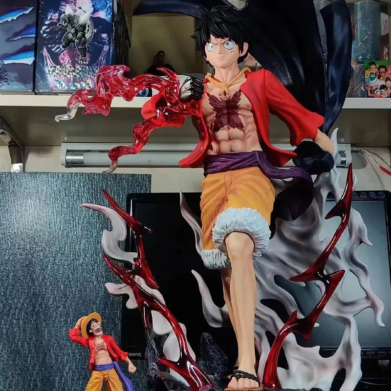 In Stock Genuine Ghost Island Marching Luffy 70cm Pvc Statue - Anime Collectible  Wano Arc Edition  Model