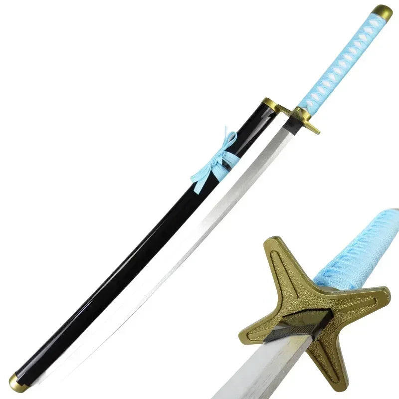 Wooden One Piece Katana Swords Real Size Japanese Anime Katana Sword Simulation Roronoa Zoro Cosplay Props Home Decorations