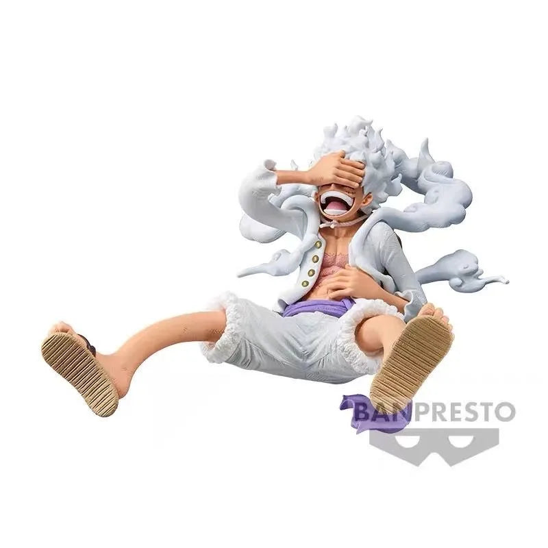 Original Bandai One Piece Banpresto KOA King of Artist Luffy Gear 5 Nika Form Anime PVC Figure Collectible Model Desk Decoration