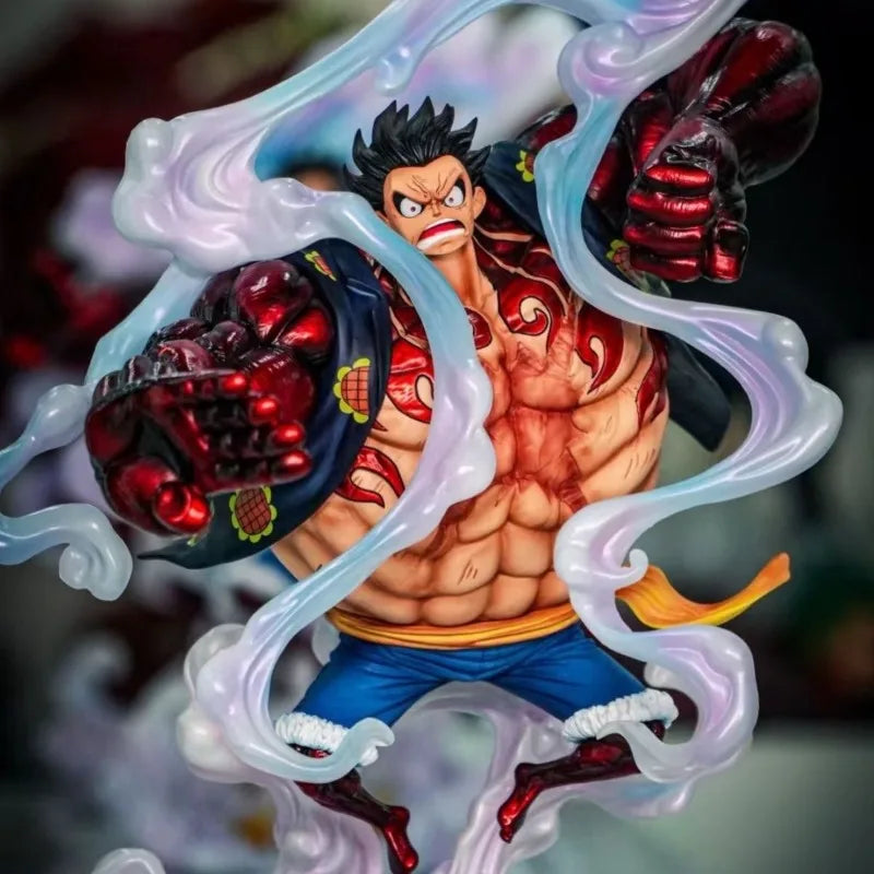 100%Genuine One Piece Anime Figures Gear Fourth Luffy Figures 30cm Pvc Model Desk Ornament Statue Collection  Gifts In Stock