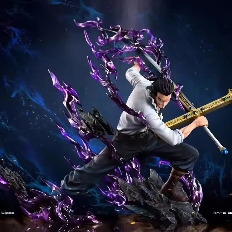 30cm One Piece Dracule Mihawk Figure One Piece Anime Figures Pvc Statue Desktop Ornament Collectible Model Toys For Gifts