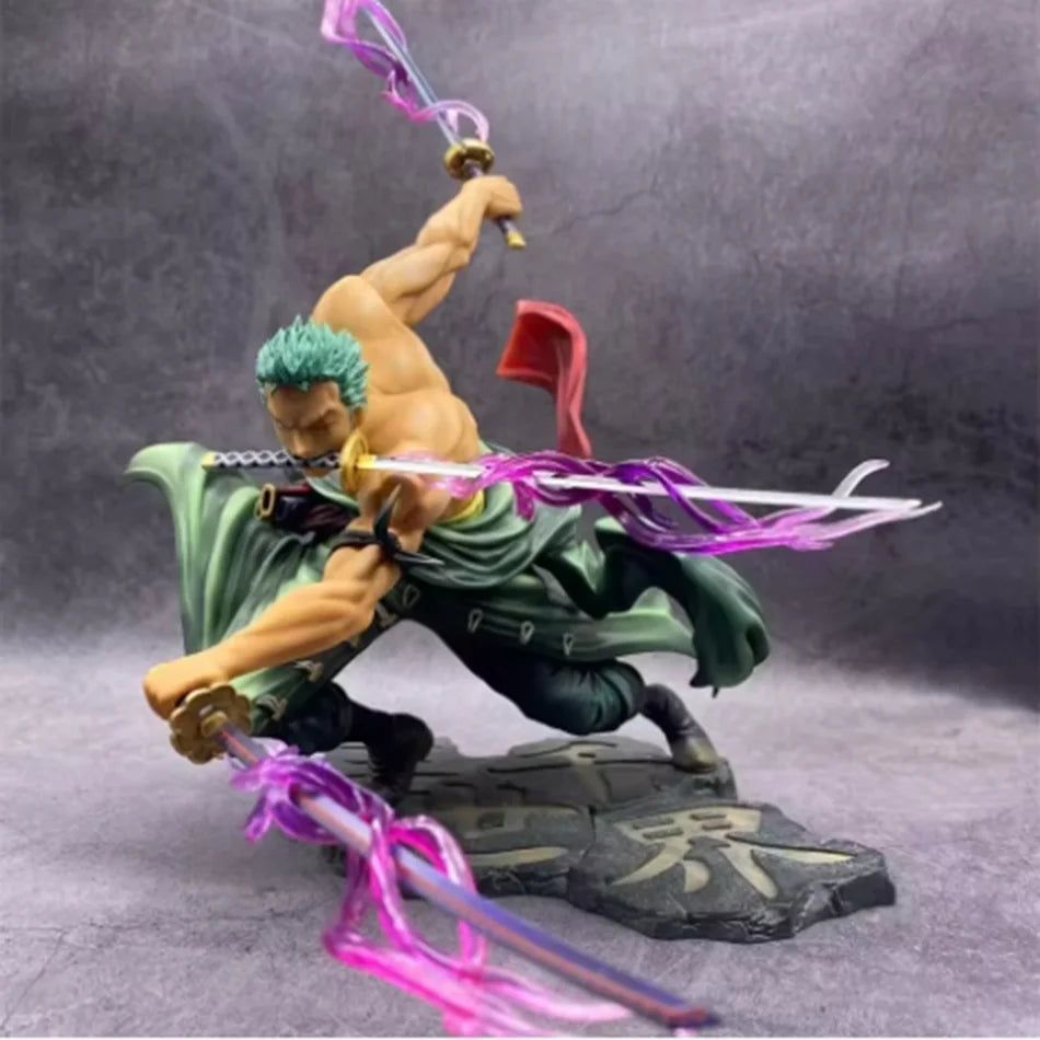 One Piece 10CM Figure Toys Anime GK Roronoa Zoro Three-blade Sa-maximum PVC Action Collection Figurine Model Dolls Gifts Kid