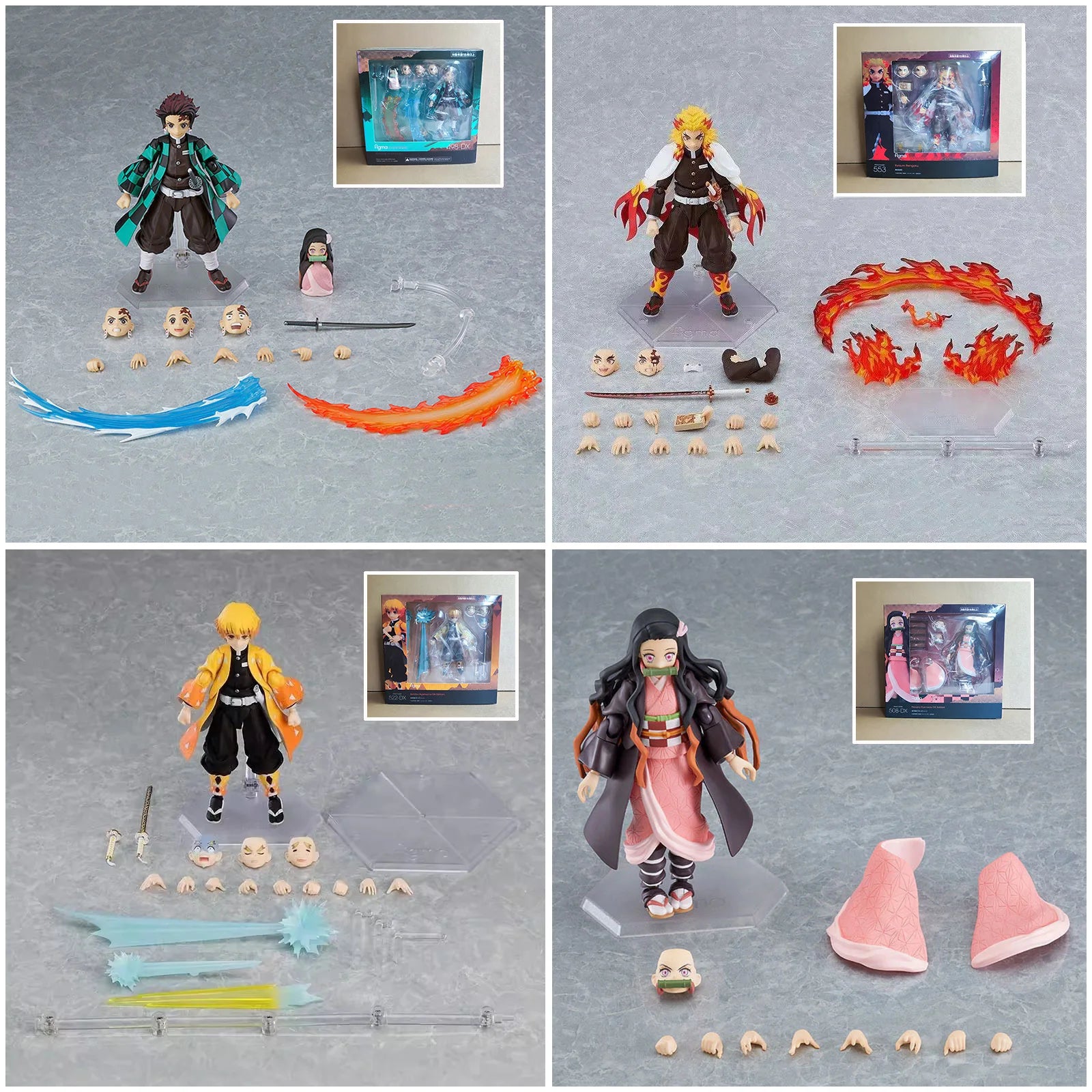 Demonslayer Articulated Tanjiro Kamado Nezuko Zenitsu Kyojuro Rengoku Figma Action Figures Collectible Anime Model Fans Hot Gift