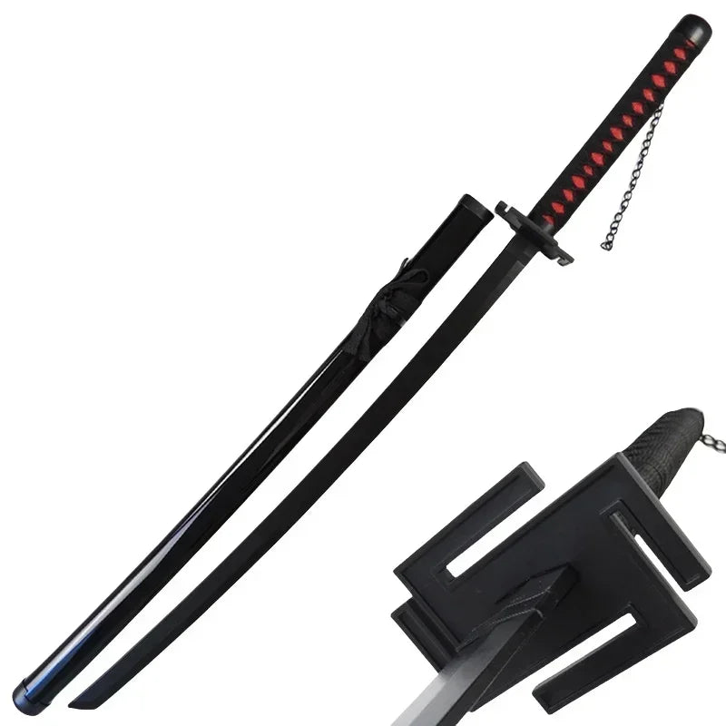 Wooden One Piece Katana Swords Real Size Japanese Anime Katana Sword Simulation Roronoa Zoro Cosplay Props Home Decorations