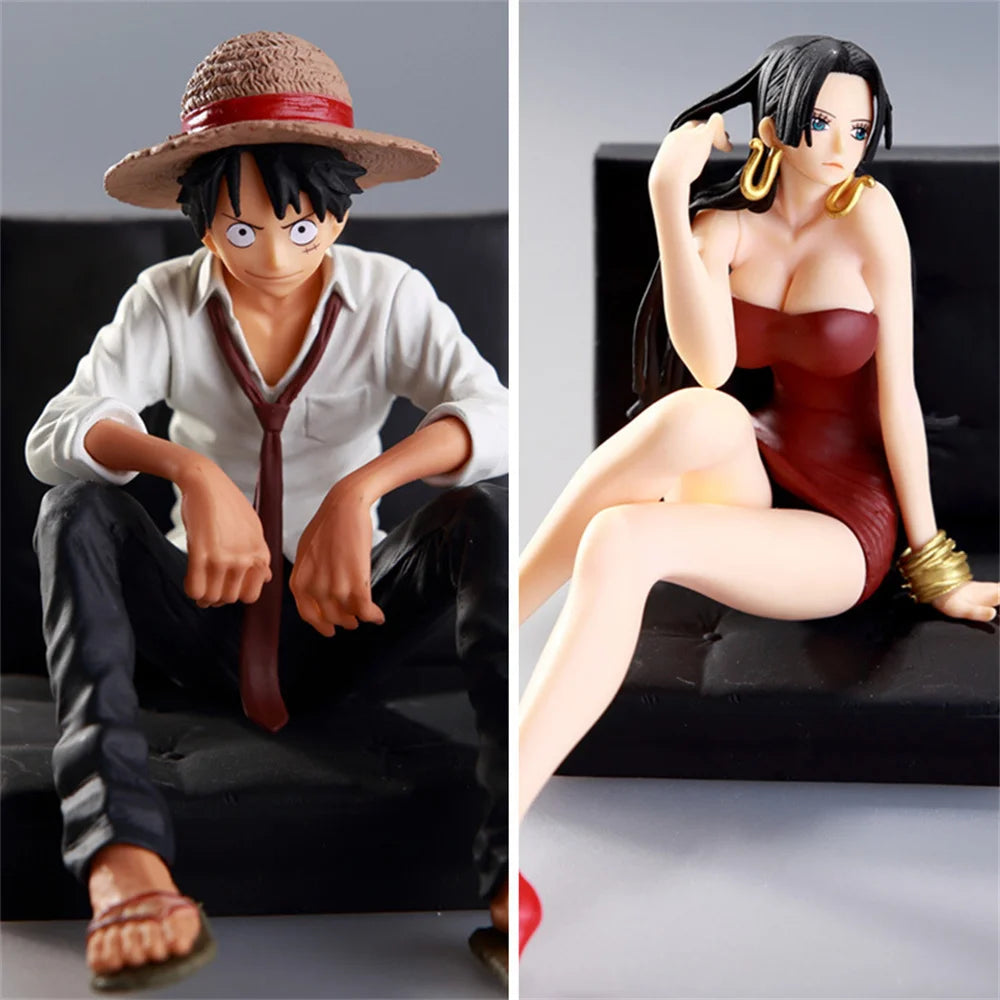 One Piece Action Figures Ornament Luffy Hancock Desktop Ornament Men Women Decorative Cartoon Toys Personalized Figures Gift