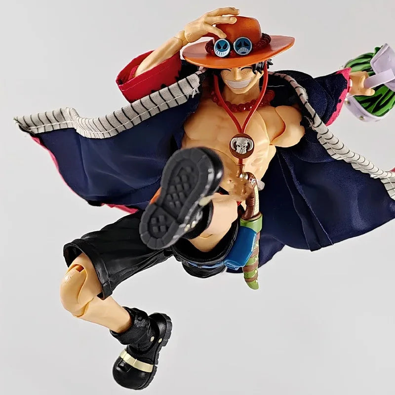 18CM Portgas D Ace Anime One Piece PVC KO Articulated Action Figure Desktop Decoration Ornament Model Kit Boy Trendy Toys Gifts