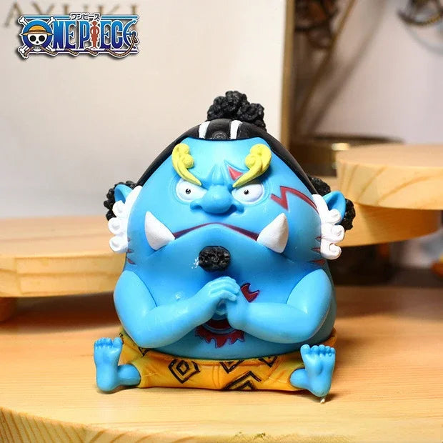 8-10cm Anime Figure One Piece Monkey D Luffy Roronoa Zoro Kawaii Toys Q-Version Figural Nendoroid Car Decoration PVC Model Gift