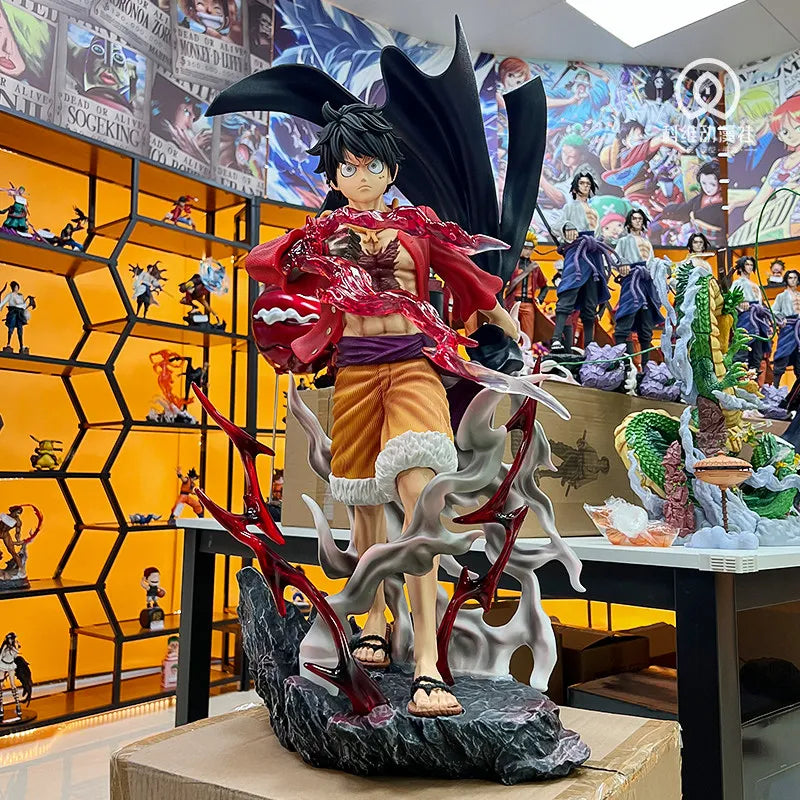 One Piece JT Studio Ghost Island Marching Luffy 70cm PVC Statue - Anime Collectible Figure Wano Arc Edition Gk Model