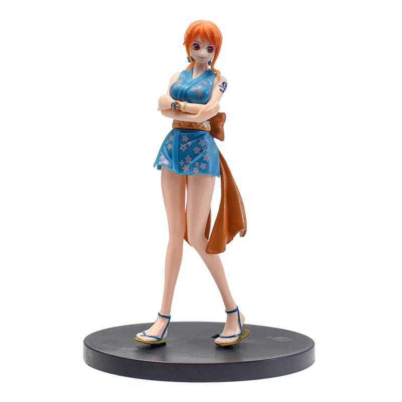 18CM One Piece Anime Figure Monkey D Luffy Zoro Chopper Nami Action Figurines PVC Collection Model Dolls Birthday Gifts For Kids