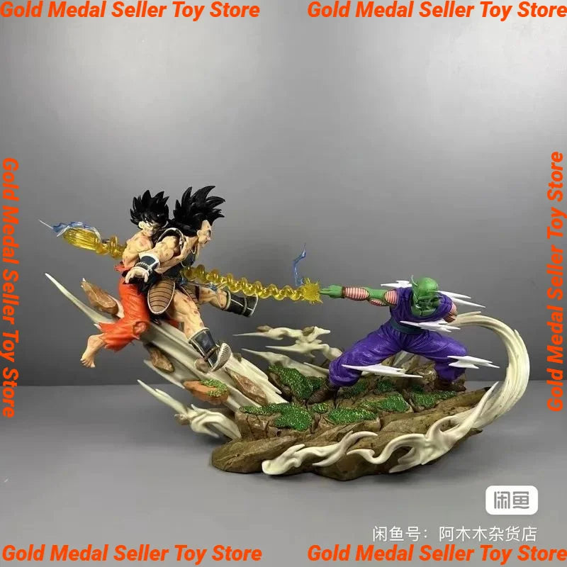 19cm Pvc Dragon Ball Anime Figures Son Goku Raditz Piccolo Gk Action Figures Model Statue Desktop Collection Decoration Toy Gift