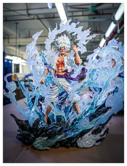 100%Genuine One Piece Anime Figures Gear Fourth Luffy Figures 30cm Pvc Model Desk Ornament Statue Collection  Gifts In Stock