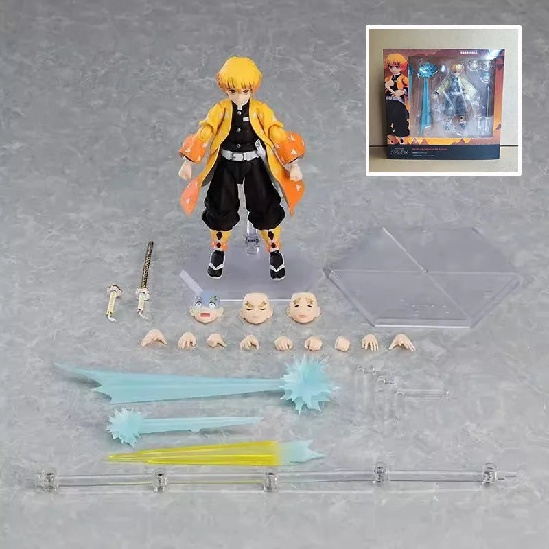 Demonslayer Articulated Tanjiro Kamado Nezuko Zenitsu Kyojuro Rengoku Figma Action Figures Collectible Anime Model Fans Hot Gift
