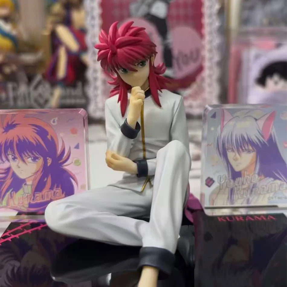 8cm YuYu Hakusho Figure Palm Size Yusuke Urameshi Anime Shuichi Minamino/Youko Kurama Action Figure Collectible Model Doll Toys