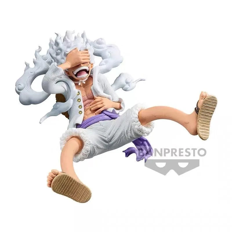Original Bandai One Piece Banpresto KOA King of Artist Luffy Gear 5 Nika Form Anime PVC Figure Collectible Model Desk Decoration