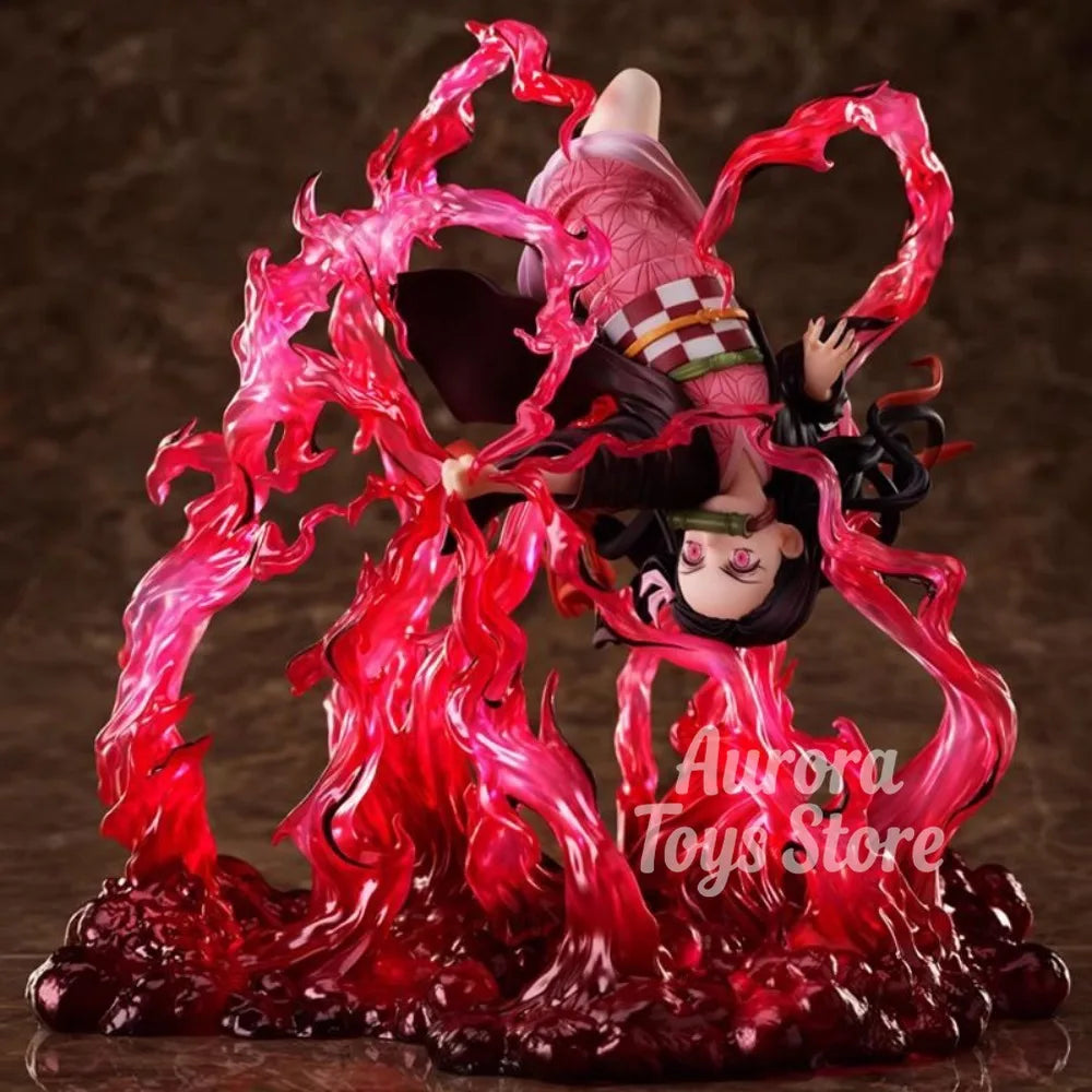 Anime Demon Slayer Figure Kamado Nezuko Action Figures Pvc Collection Model Toys for Children Gifts 18cm