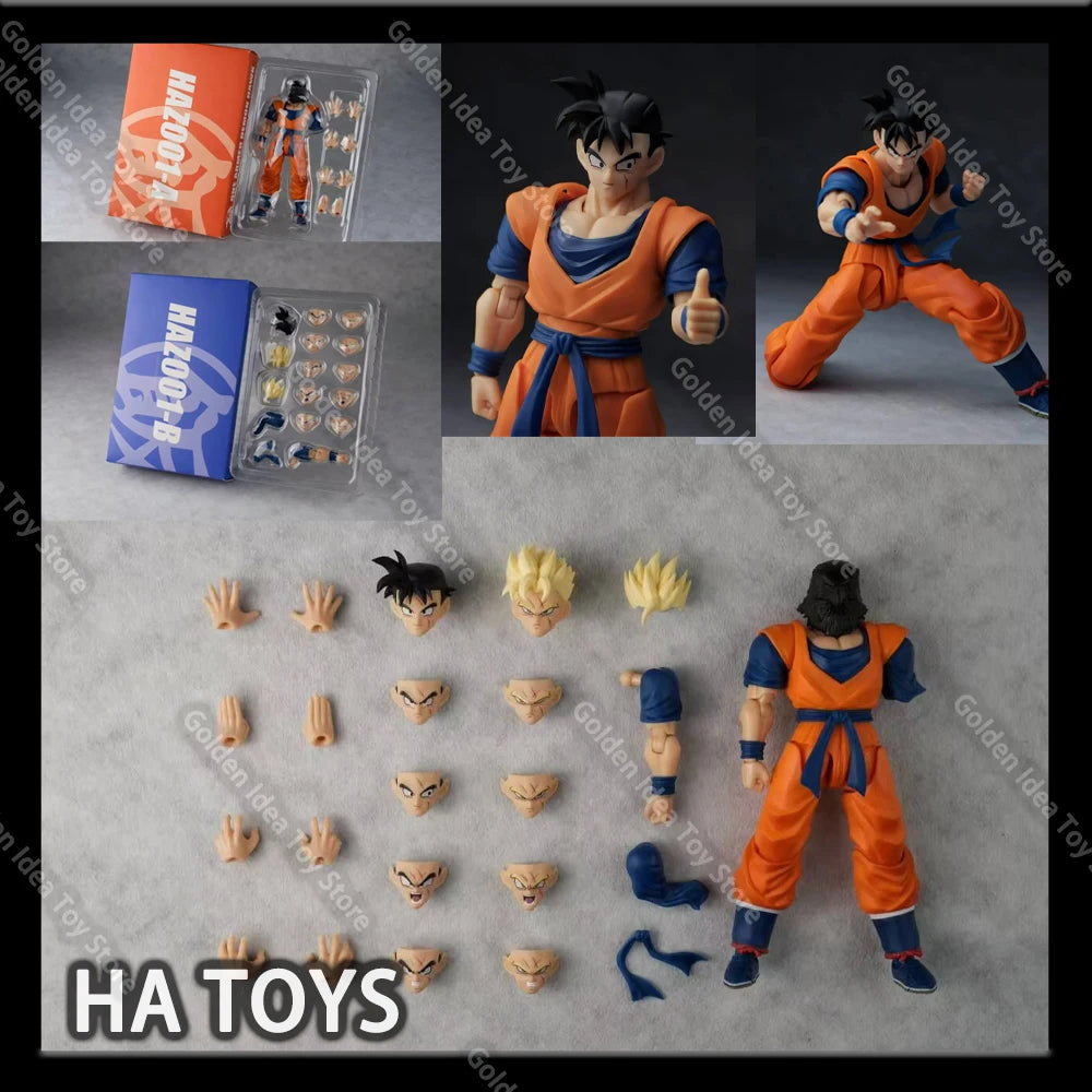 In Stock HM HA TOYS Dragon Ball HAZ001 Uper Saiya Ssj2 Son Gohan Heads SHF Anime Action Figures Collection Models Toys Gifts
