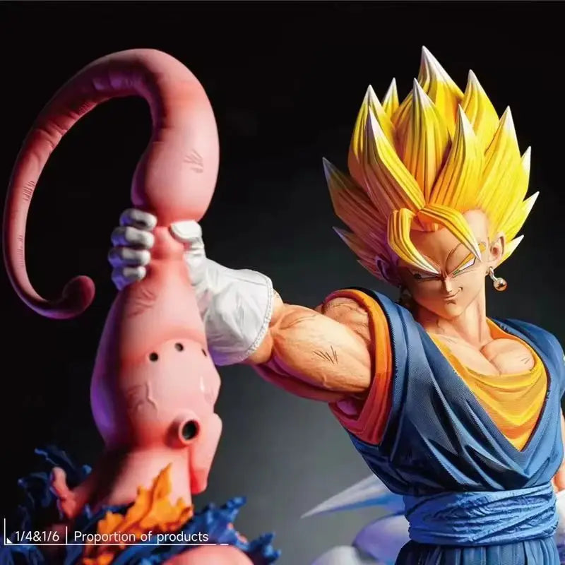 Dragon Ball Z Cartoon Character Majin Buu Vs Vegetto Supports Gk Digital Pvc Statue Collection Model VF Doll Statu 33cm Cartoon