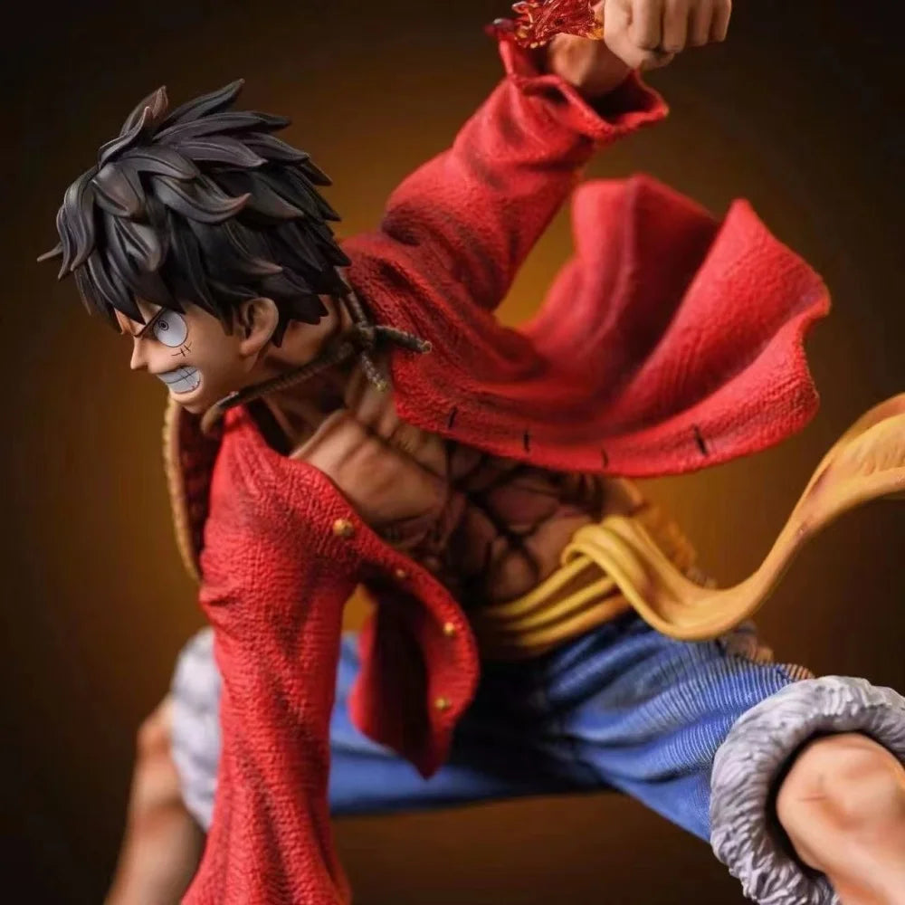 One Piece Monkey D. Luffy Figures Battle Style Action Figures Anime Collection 17cm PVC Desktop Decoration Model Doll Toys