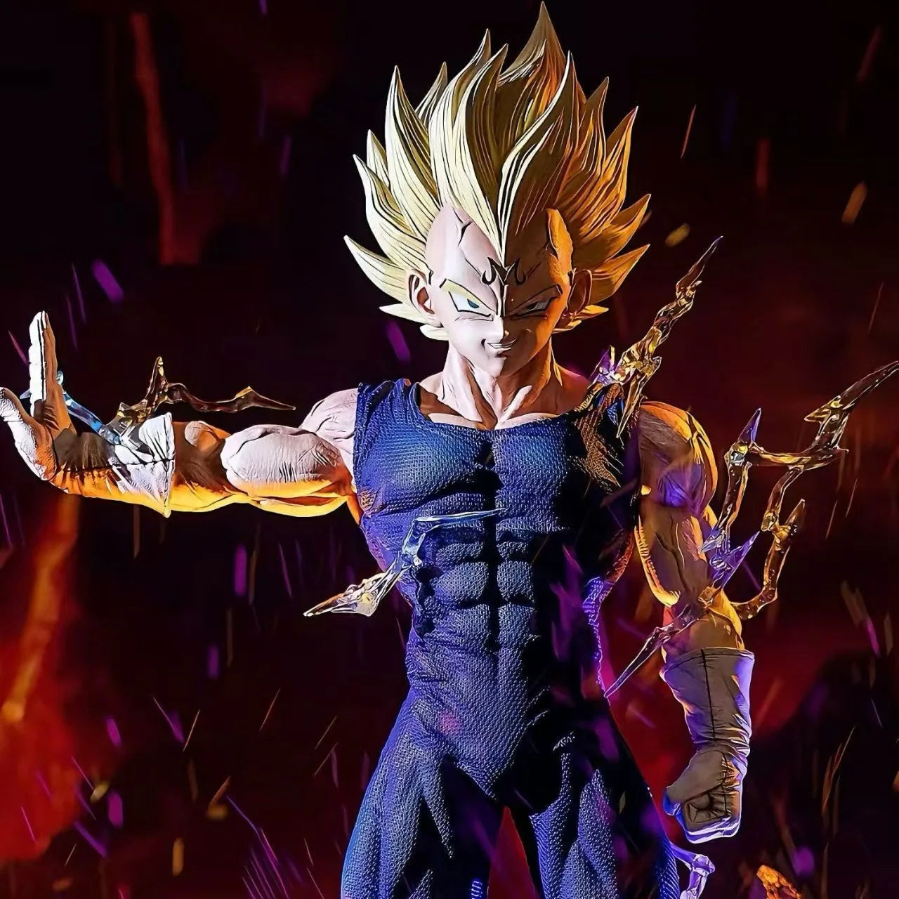 18cm/7in Anime Dragon Ball Z Majin Vegeta Figure Replace Head Pvc Action Figures Vegeta Figurine Gk Statue Collection Model Toys