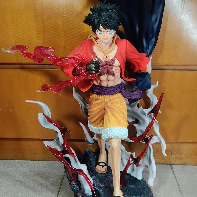 In Stock Genuine Ghost Island Marching Luffy 70cm Pvc Statue - Anime Collectible  Wano Arc Edition  Model