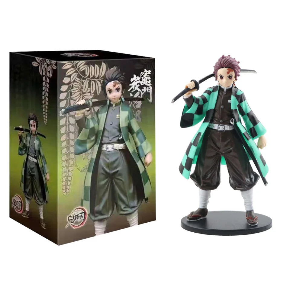 Anime 16CM Demon Slayer Kimetsu no Yaiba figure Kamado Tanjirou Action Figure Agatsuma Zenitsu Nezuko Warrior PVC Model Toys AAA