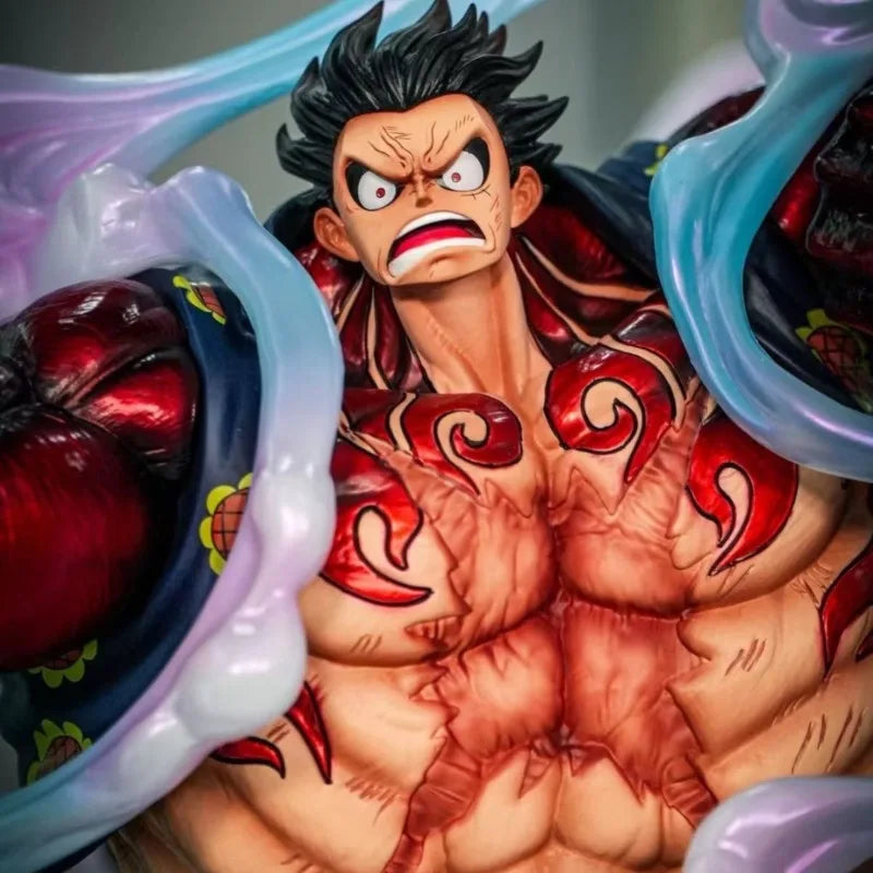 100%Genuine One Piece Anime Figures Gear Fourth Luffy Figures 30cm Pvc Model Desk Ornament Statue Collection  Gifts In Stock