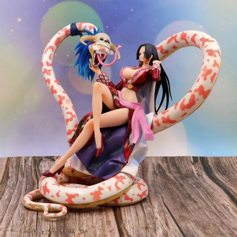 Anime Peripherals Figure Snake Form Boa Hancock Sitting Pose Model Ornament Anime Action Figure Collectible Toy Gift