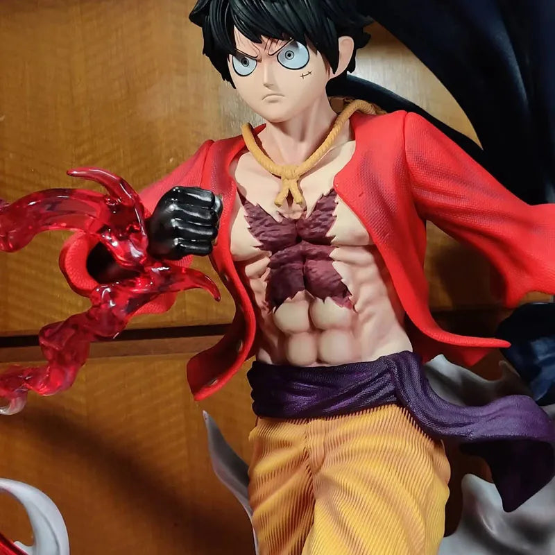 In Stock Genuine Ghost Island Marching Luffy 70cm Pvc Statue - Anime Collectible  Wano Arc Edition  Model