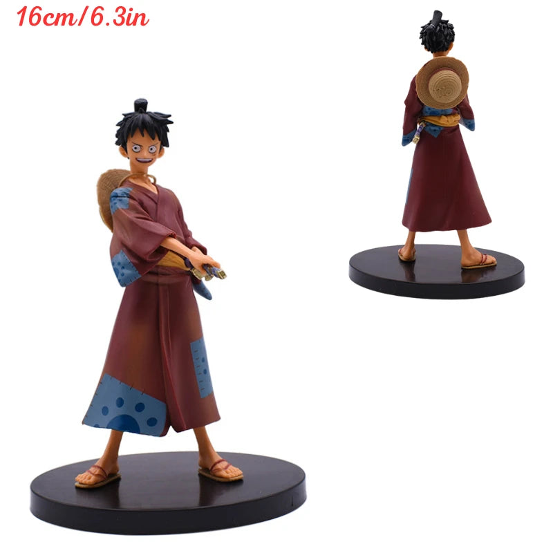 One Piece Luffy Roronoa Zoro Figure Toys Anime Portgas D Ace Vinsmoke Sanji Chopper Nami Robin PVC Figurine Model Dolls Gifts
