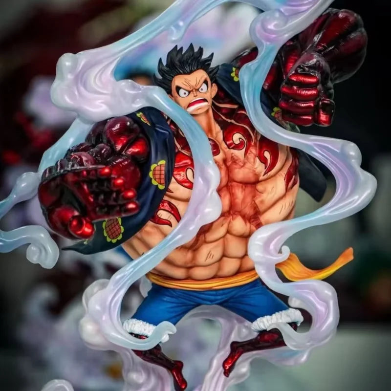 100%Genuine One Piece Anime Figures Gear Fourth Luffy Figures 30cm Pvc Model Desk Ornament Statue Collection  Gifts In Stock