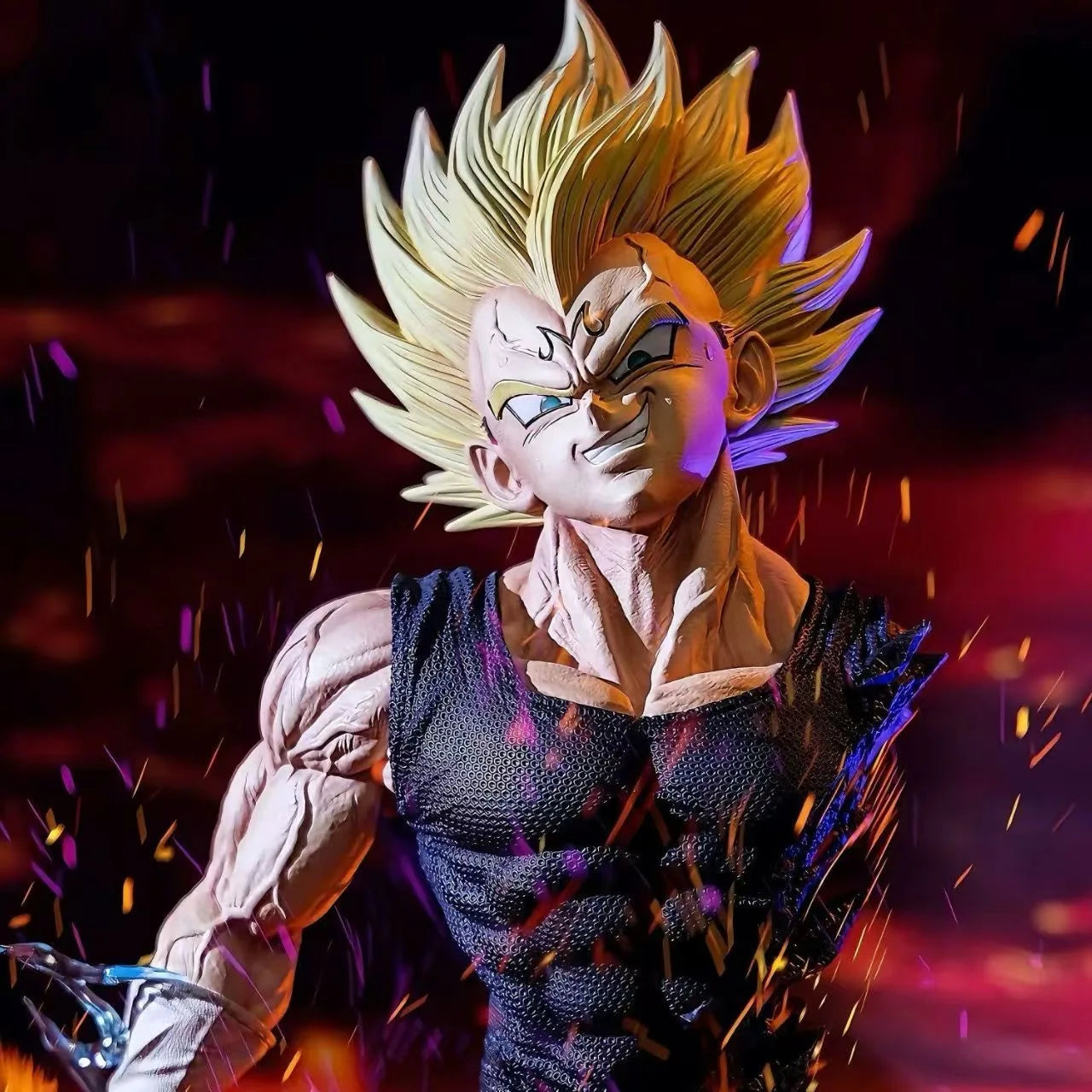 18cm/7in Anime Dragon Ball Z Majin Vegeta Figure Replace Head Pvc Action Figures Vegeta Figurine Gk Statue Collection Model Toys