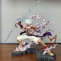 12cm/4.7in One Piece Anime Wink Studio Small Thunderbolt Nika Luffy Figures Pvc Statue Desktop Ornamen Collection  Statue Model