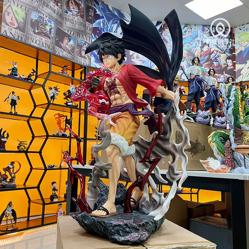One Piece JT Studio Ghost Island Marching Luffy 70cm PVC Statue - Anime Collectible Figure Wano Arc Edition Gk Model