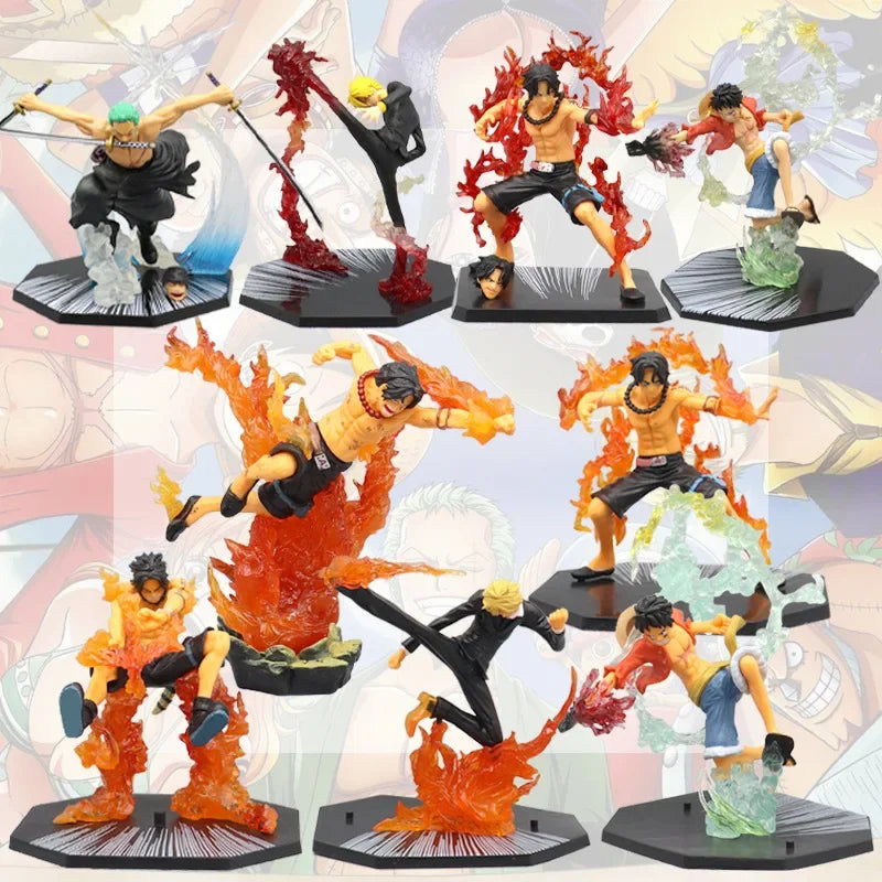 18CM One Piece Luffy Figure Roronoa Zoro Three-Blade Sa-Maximum Manga Anime Statue PVC Action Collection Model Toys For Children