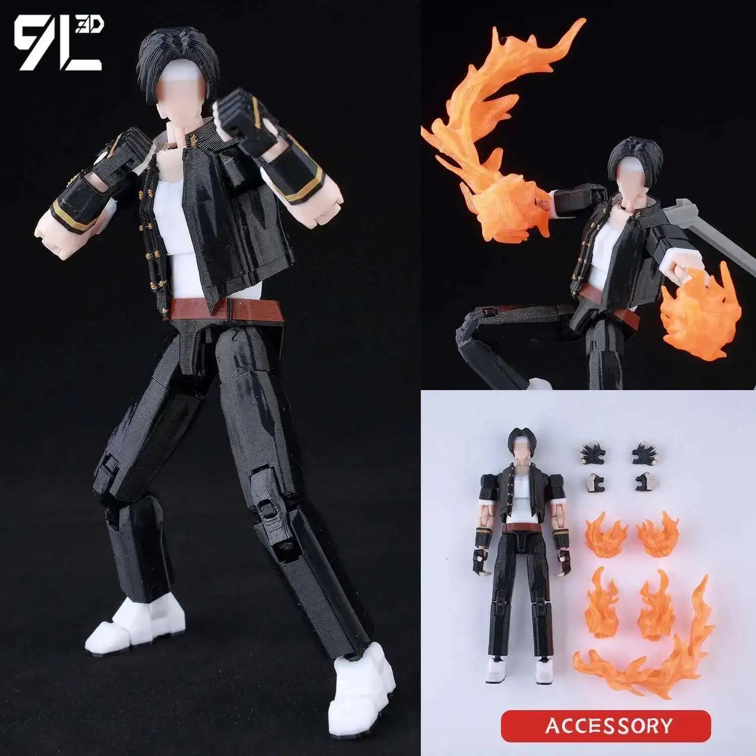 9L3D Printed Anime Characters Lucky 13 Zoro Dummy Action Figures Monkey D.Luffy Multi-Jointed Movable Shapeshift Mannequin Toys