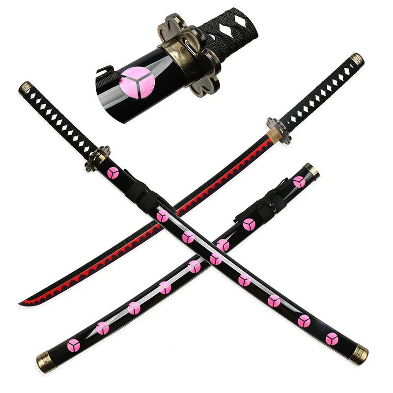 104cm Roronoa Zoro Sword Anime One Piece Cosplay Prop Knife Ninja Schwert Real Size Japanese Katana Original Samurai Sabre Toy