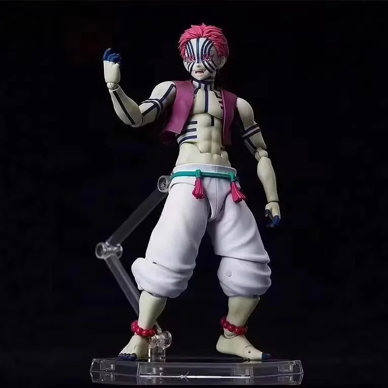 New Figma SP-146 Akaza Anime Demon Slayer Hakuji Action Figures Twelve Kizuki Figurine Toy Decoration Collection Model Doll Gift