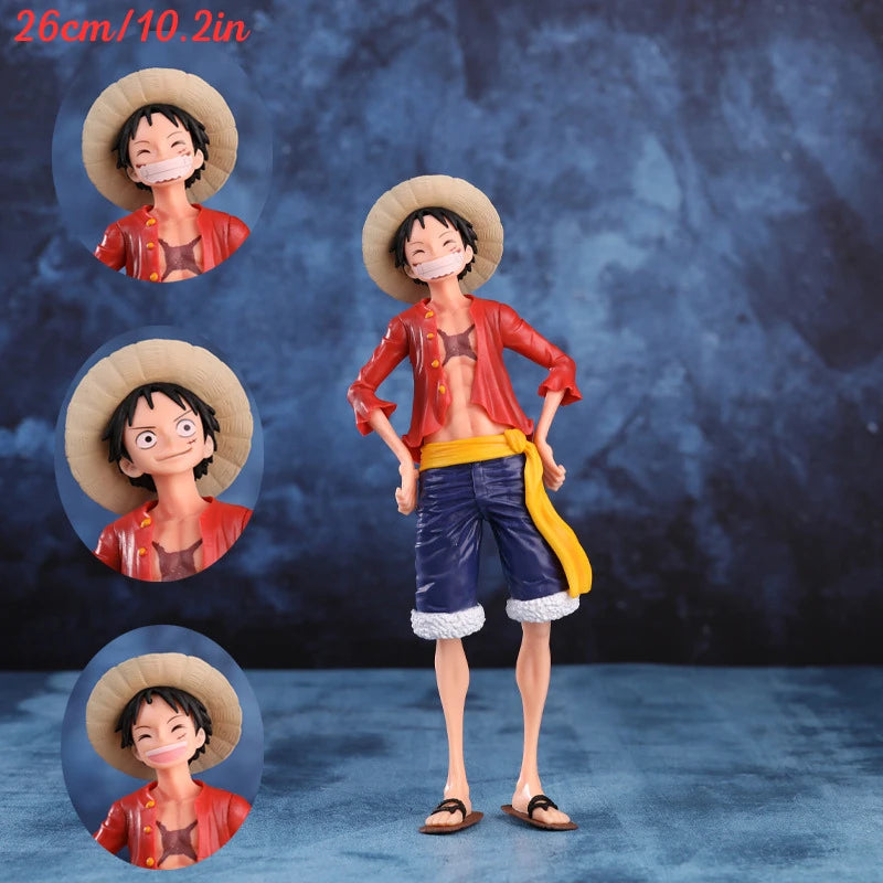 One Piece Luffy Roronoa Zoro Figure Toys Anime Portgas D Ace Vinsmoke Sanji Chopper Nami Robin PVC Figurine Model Dolls Gifts