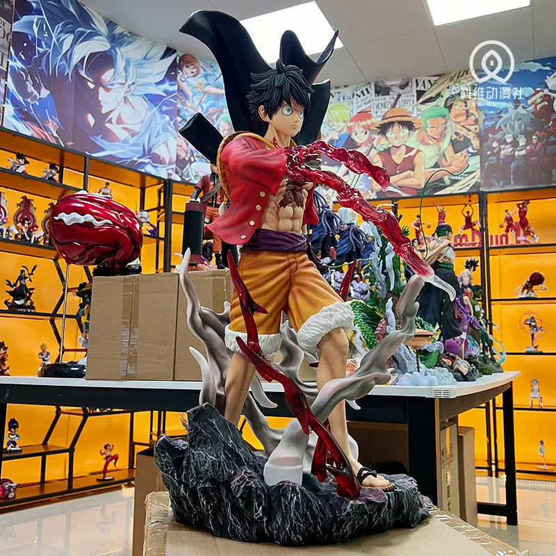 One Piece JT Studio Ghost Island Marching Luffy 70cm PVC Statue - Anime Collectible Figure Wano Arc Edition Gk Model