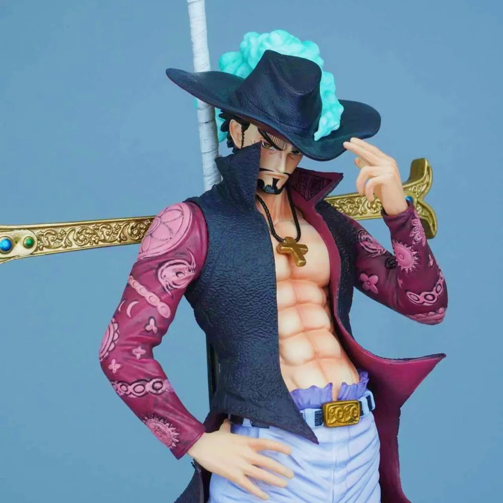 30cm/11.81in Anime One Piece Figure Dracule Mihawk Action Figures Pvc Statue Desktop Ornamen Collection Model Toys Gifts
