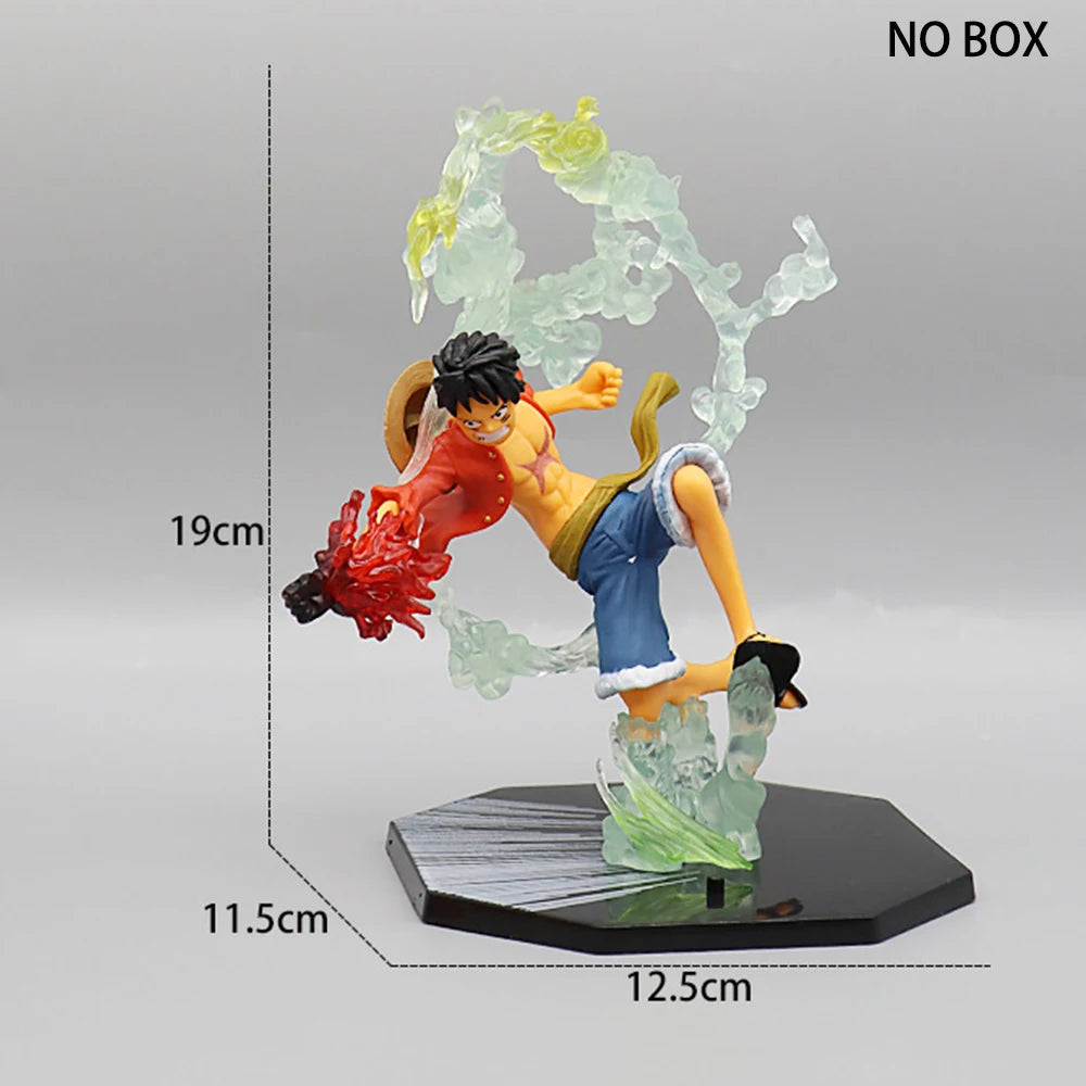 One Piece Anime Luffy Roronoa Zoro Figure Toy Sabo Portgas·D· Ace Vinsmoke Sanji Statue Action Model Dolls PVC Collection Gift