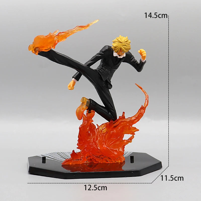 One Piece Luffy Roronoa Zoro Figure Toys Anime Portgas D Ace Vinsmoke Sanji Chopper Nami Robin PVC Figurine Model Dolls Gifts