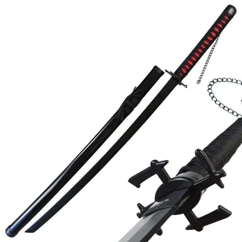 Wooden One Piece Katana Swords Real Size Japanese Anime Katana Sword Simulation Roronoa Zoro Cosplay Props Home Decorations